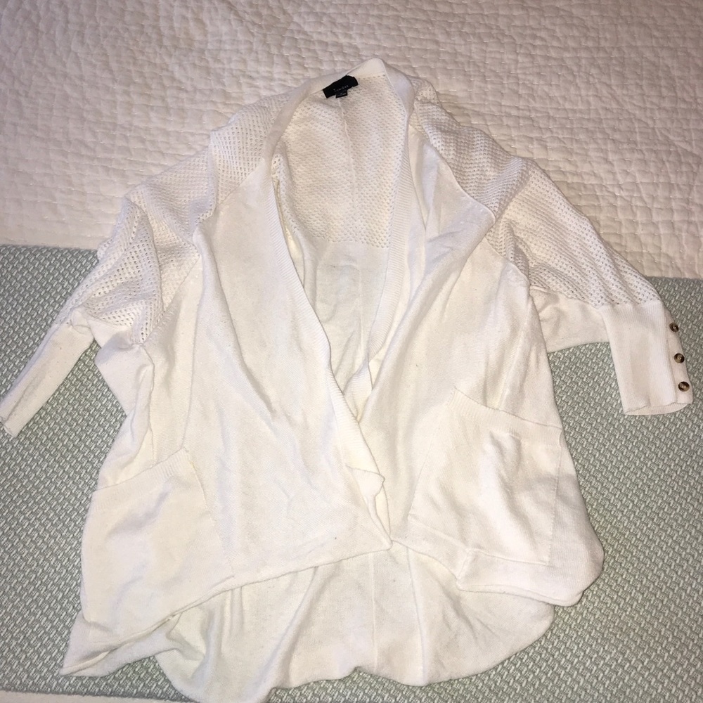 White boutique cardigan